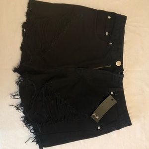 Nasty Gal Love Will Tear Us Apart Distressed Short